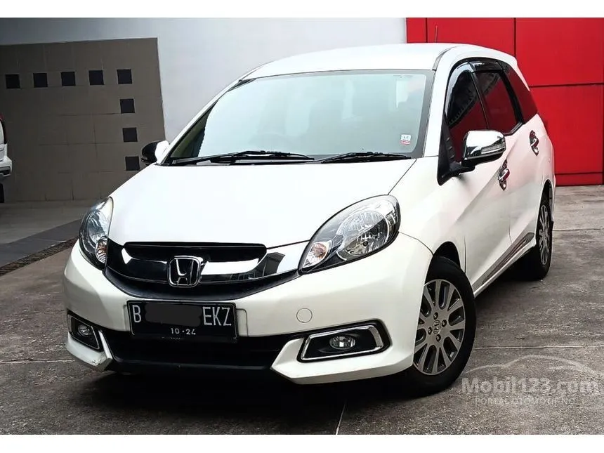 Jual Mobil Honda Mobilio 2014 E Prestige 1.5 di DKI Jakarta Automatic MPV Putih Rp 110.000.000