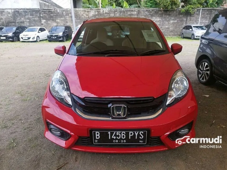 Jual Mobil Honda Brio 2016 Satya E 1.2 di Jawa Barat Automatic Hatchback Merah Rp 124.000.000