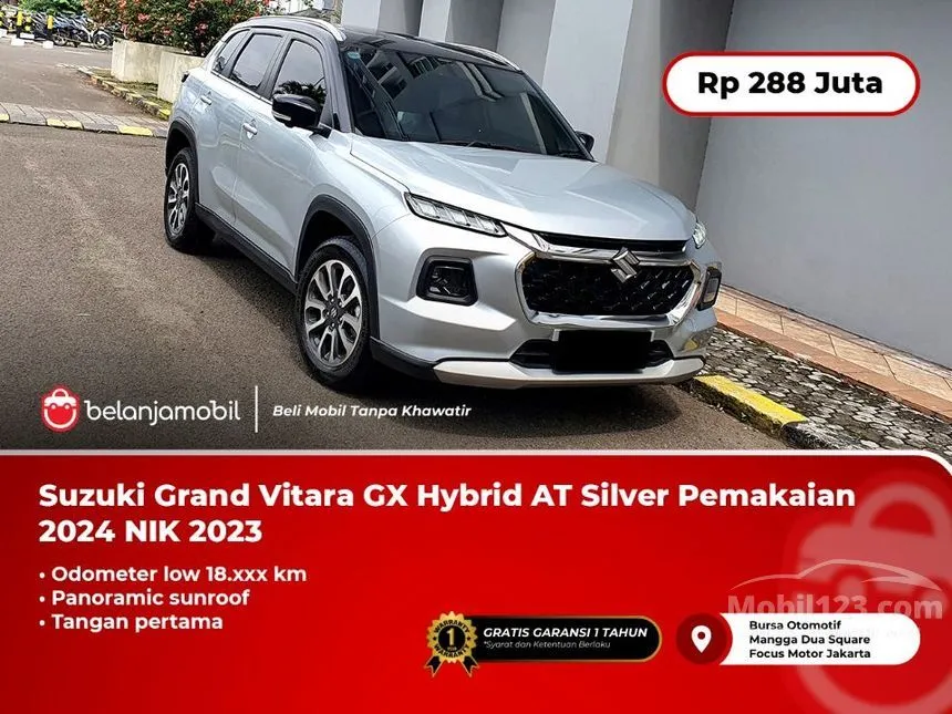 Jual Mobil Suzuki Grand Vitara 2023 GX 1.5 di Jawa Barat Automatic SUV Silver Rp 288.000.000