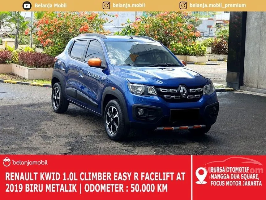 Jual Mobil Renault Kwid 2019 Climber 1.0 di DKI Jakarta Automatic Hatchback Biru Rp 98.000.000