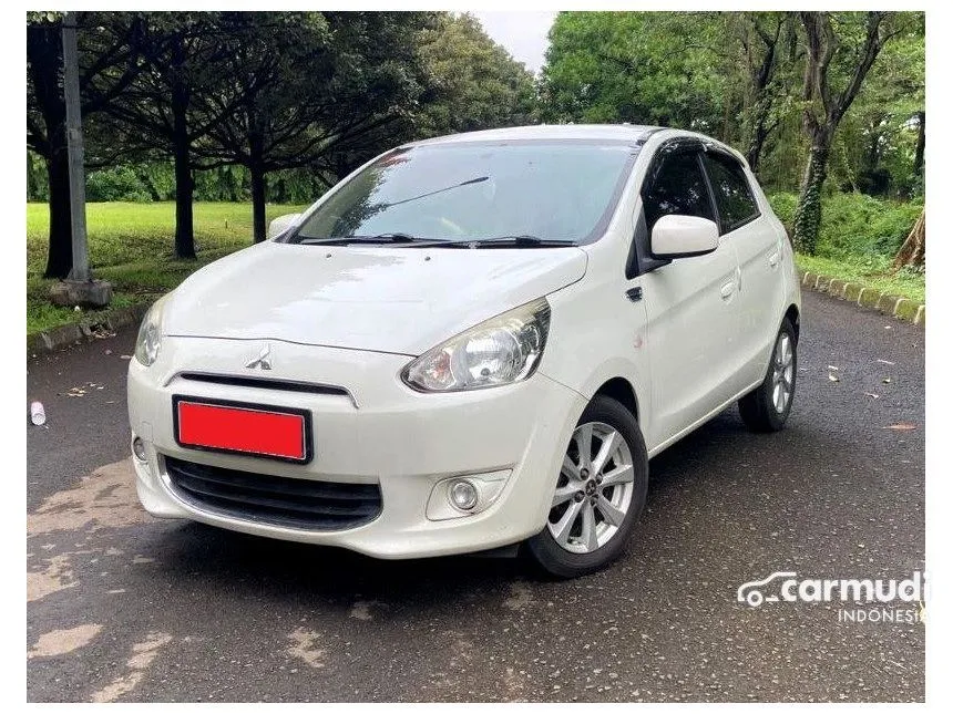 Jual Mobil Mitsubishi Mirage 2016 GLS 1.2 di Banten Automatic Hatchback Putih Rp 95.000.000