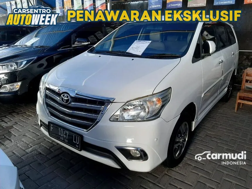 Jual Mobil Toyota Kijang Innova 2015 V 2.0 di Yogyakarta Automatic MPV Putih Rp 205.000.000