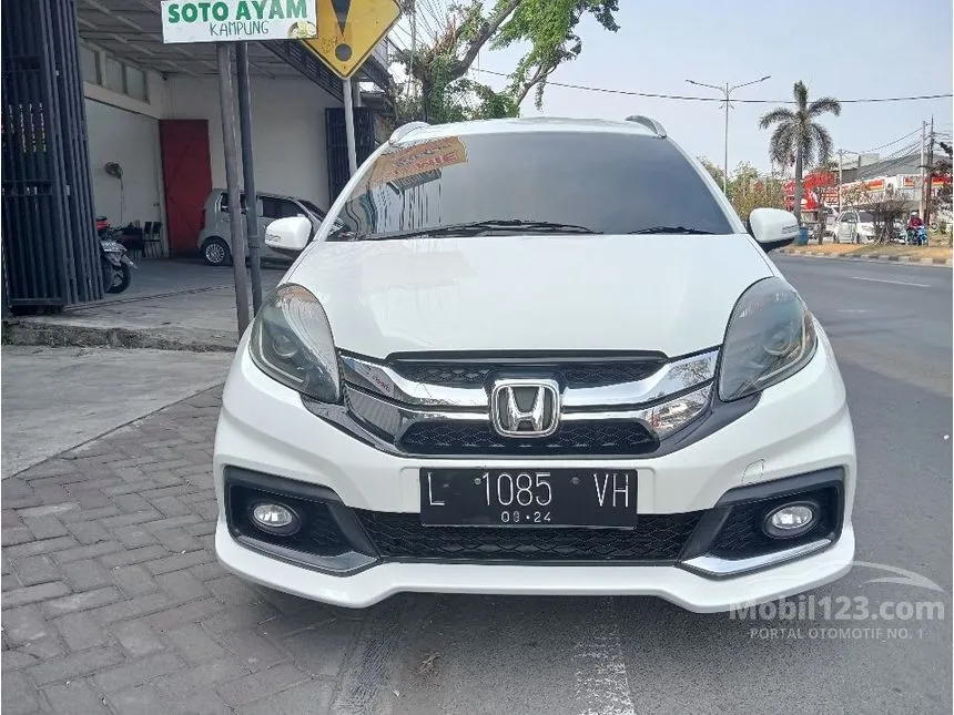 Jual Mobil Honda Mobilio 2014 RS 1.5 di Jawa Timur Automatic MPV Putih Rp 145.000.000