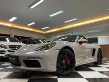 PORSCHE BOXSTER 2.5 S 718 SERIES 2022 GREY CRAYON ON BLACK