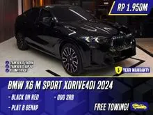 2024 BMW X6 3.0 xDrive40i M Sport Pro SUV Black on Red Hitam MSport xDrive X 6