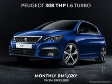 2018 Peugeot 308 1.6 THP Hatchback