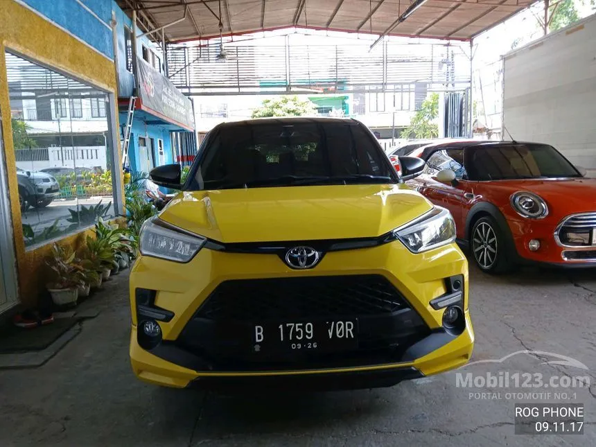 Jual Mobil Toyota Raize 2021 GR Sport TSS 1.0 di Banten Automatic Wagon Kuning Rp 212.000.000