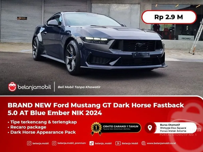Jual Mobil Ford Mustang 2024 GT 5.0 di DKI Jakarta Automatic Fastback Biru Rp 2.900.000.000