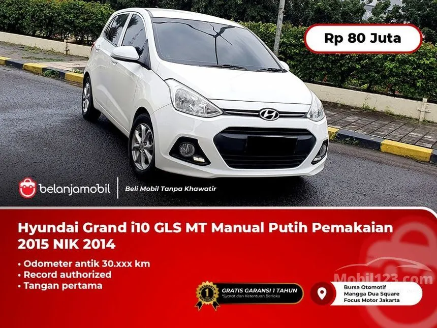 Jual Mobil Hyundai Grand i10 2014 GLS 1.2 di DKI Jakarta Manual Hatchback Putih Rp 80.000.000
