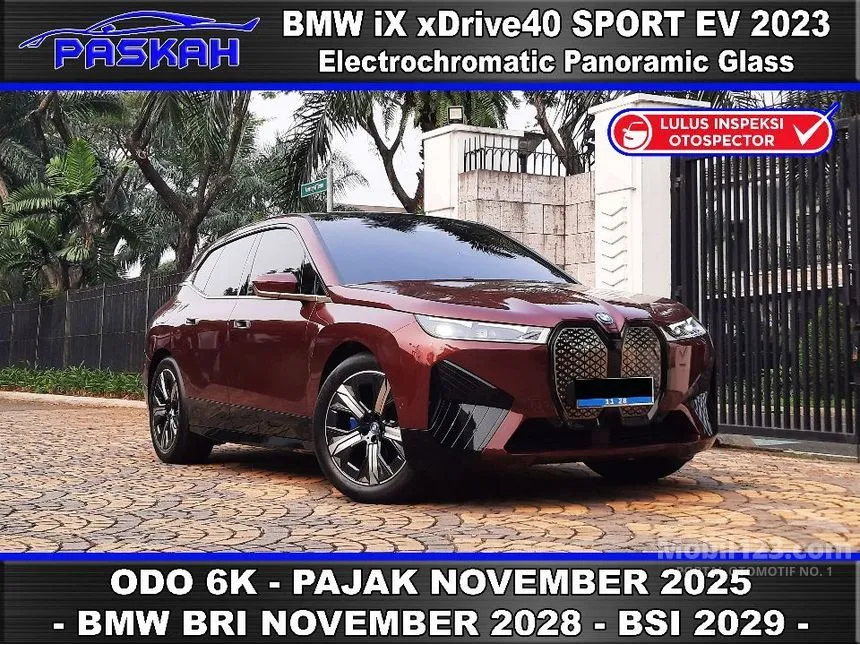 Jual Mobil BMW iX 2023 xDrive40 Sport di DKI Jakarta Automatic Wagon Marun Rp 1.550.000.000