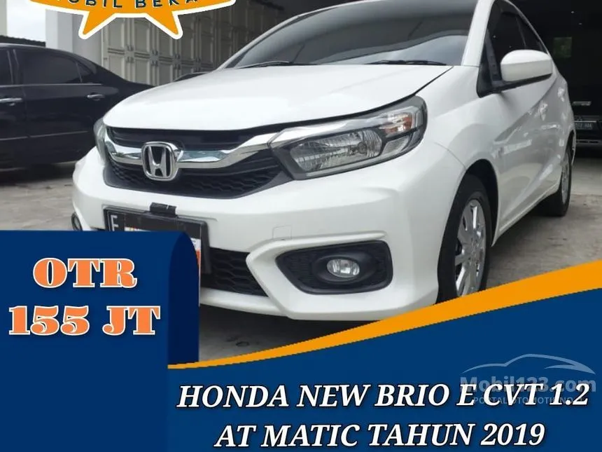 Jual Mobil Honda Brio 2019 Satya E 1.2 di Jawa Barat Automatic Hatchback Putih Rp 155.000.000
