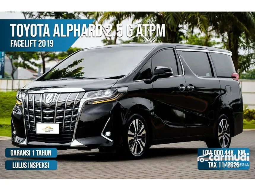 Jual Mobil Toyota Alphard 2021 G 2.5 di Banten Automatic MPV Hitam Rp 909.000.000
