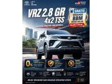 2026 Toyota Fortuner 2.8 VRZ 4x2 SUV, FREE BBM Selama 3 Bulan, Cashback Puluhan Juta, Free Asuransi All Risk, Free Angsuran 1x. Kredit TANPA BUNGA