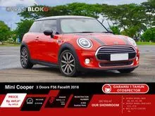 2018 MINI Cooper 1.5 3 Door Hatchback Red Metallic (Faktur 2019) Odo 21 Rb Pajak Panjang (TDP MINIM) Kondisi Mulus