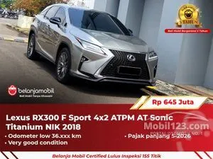 2018 Lexus RX 300 2.0 F Sport SUV