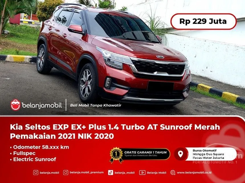 Jual Mobil KIA Seltos 2020 EX+ 1.4 di DKI Jakarta Automatic Wagon Merah Rp 229.000.000