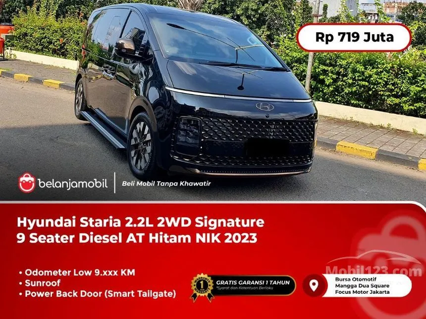 Jual Mobil Hyundai Staria 2023 Signature 9 2.2 di DKI Jakarta Automatic MPV Hitam Rp 719.000.000