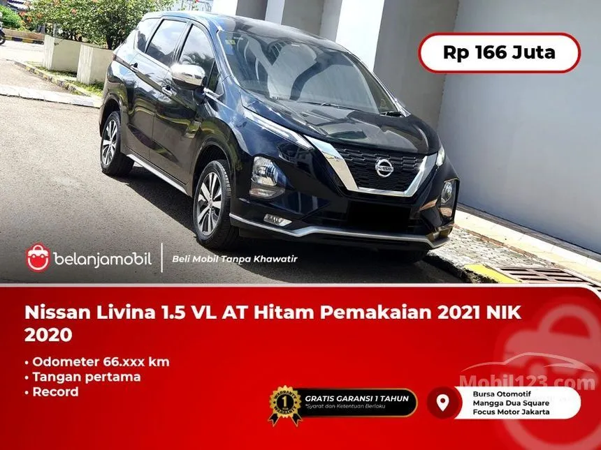 Jual Mobil Nissan Livina 2020 VL 1.5 di DKI Jakarta Automatic MPV Hijau Rp 166.000.000