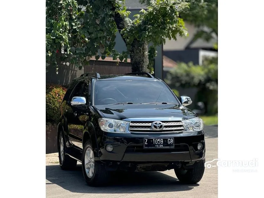 Jual Mobil Toyota Fortuner 2009 G 2.5 di Jawa Barat Manual SUV Hitam Rp 208.000.000