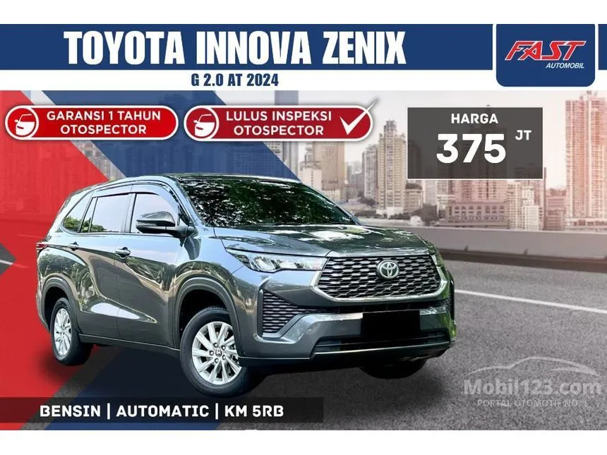 Jual Mobil Toyota Kijang Innova Zenix 2024 G (Non Premium Color) 2.0 di DKI Jakarta Automatic MPV Abu