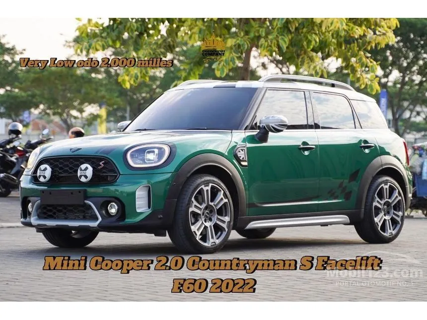 Jual Mobil MINI Countryman 2022 Cooper S 2.0 di Banten Automatic SUV Hijau Rp 675.000.000