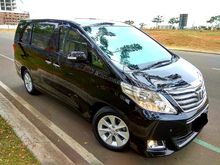 Toyota alphard G atpm 2012 hitam KM 60.000 tgn 01 TERAWAT