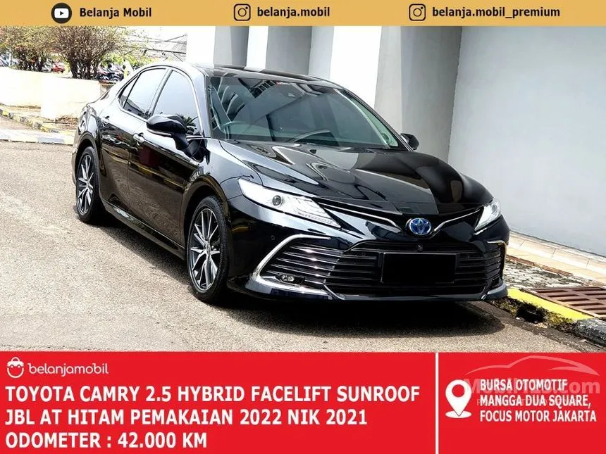 Jual Mobil Toyota Camry 2021 Hybrid 2.5 di DKI Jakarta Automatic Sedan Hitam Rp 488.000.000