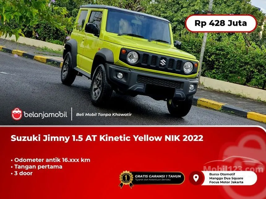Jual Mobil Suzuki Jimny 2022 3 Door (1 Tone) 1.5 di DKI Jakarta Automatic SUV Kuning Rp 428.000.000