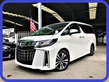 UNREGISTERED 2019 Toyota Alphard 2.5 SC SUNROOF MOONROOF 3 LED LEATHER ELECTRICAL MEMORY PILOT SEAT DVD PLAYER ROOF MONITOR PRE-CRASH LKA BSM OFFER