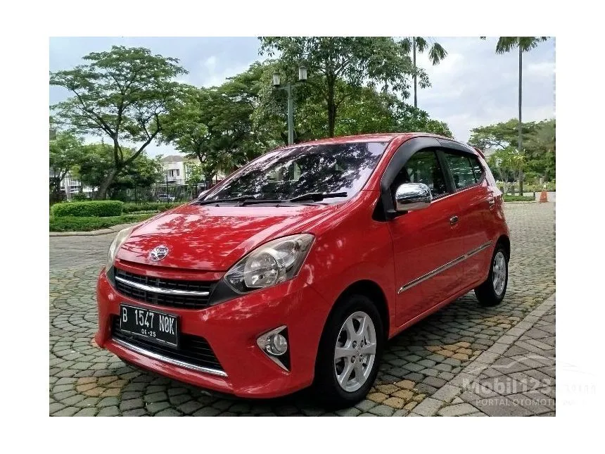 Jual Mobil Toyota Agya 2015 G 1.0 di Banten Automatic Hatchback Merah Rp 87.000.000