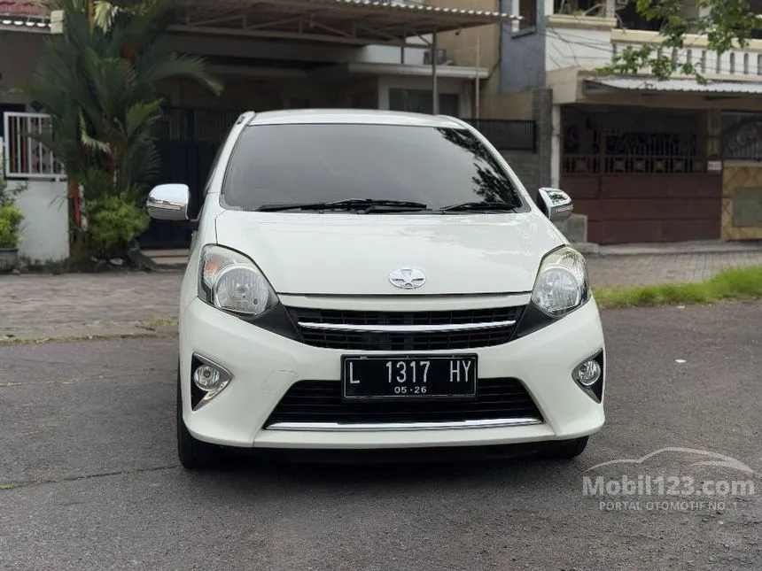 Jual Mobil Toyota Agya 2015 G 1.0 di Jawa Timur Automatic Hatchback Putih Rp 103.000.000