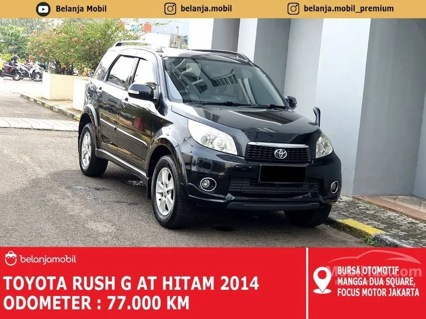 Jual Mobil Toyota Rush 2014 G 1.5 di DKI Jakarta Automatic SUV Hitam Rp 129.000.000