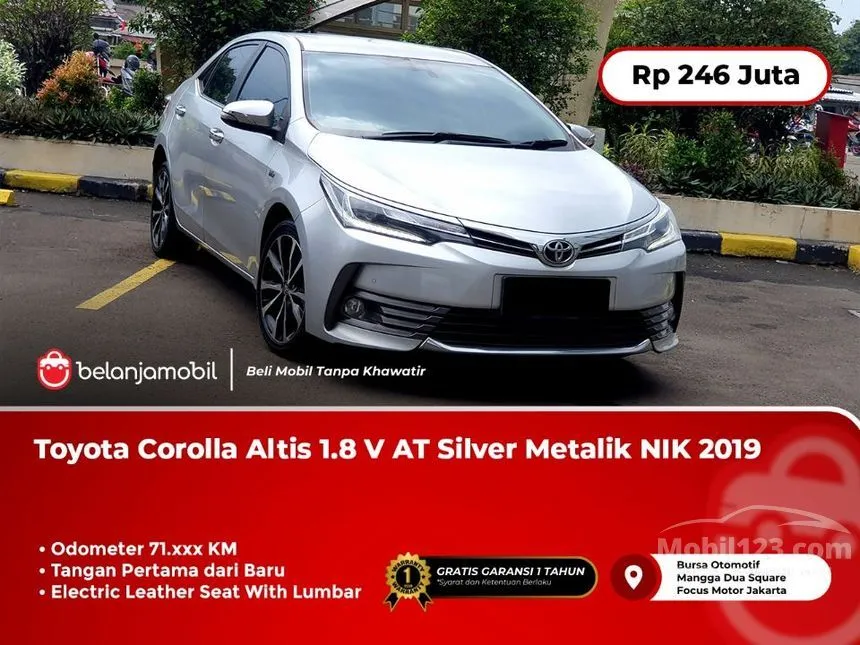 Jual Mobil Toyota Corolla Altis 2019 V 1.8 di Banten Automatic Sedan Silver Rp 246.000.000